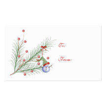 Gift Cards Christmas Business Card