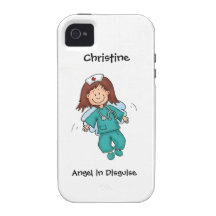 Gift for Nurse Personalise with Name iPhone 4 Covers