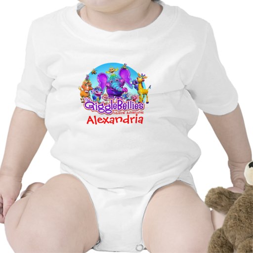 "GiggleBellies" + Your Child's Name T Shirt