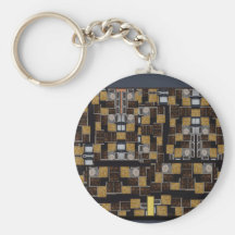Gilded Abstract 10 Key Chains
