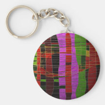 Gilded Stripes Keychain