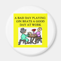 gin rummy game player magnet