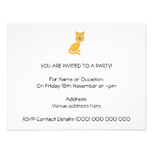Ginger Cat. Invitations