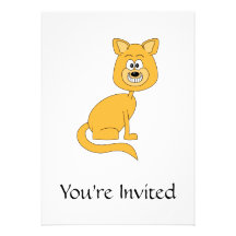 Ginger Cat. Personalized Announcements