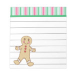 Gingerbread Boy Notepad