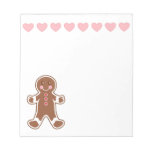 Gingerbread Boy Notepad