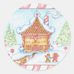 Gingerbread Heart House Sticker