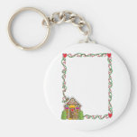 Gingerbread House Corner Key Chains