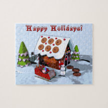 Gingerbread House Holiday Puzzles