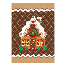 Gingerbread House Invitations