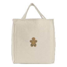 Gingerbread Man Canvas Bag