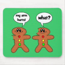 gingerbread man mouse mats
