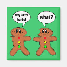 gingerbread man refrigerator magnets