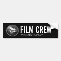 GIory FILM CREW  BLACK Bumper Sticker