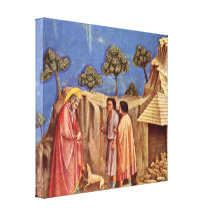 Giotto di Bondone - Josephs dream Gallery Wrapped Canvas