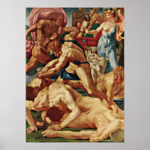 Giovanni di Jacopo - Moses defends the girls Posters