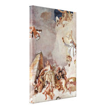 Giovanni Tiepolo - Praising Spains Detail Canvas Print