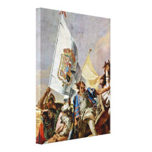 Giovanni Tiepolo - Praising Spains Detail Stretched Canvas Prints