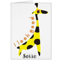 girafa greeting card