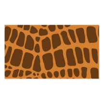 Giraffe Animal Print Business Cards