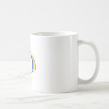 Giraffe barfing a rainbow coffee mugs