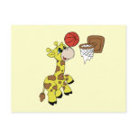 Giraffe Basketball T-shirts and Gifts Postcard