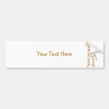 Giraffe Bumper Sticker