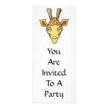 Giraffe Custom Invitation