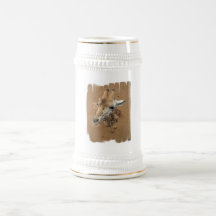 Giraffe Gaze Beer Stein Coffee Mugs