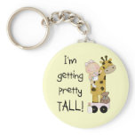 Giraffe- Girl Getting Tall Tshirts and Gifts Keychains
