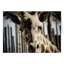 Giraffe Greeting Card