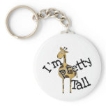 Giraffe I'm Pretty Tall T-shirts and Gifts Key Chain
