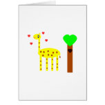 Giraffe Love Greeting Cards