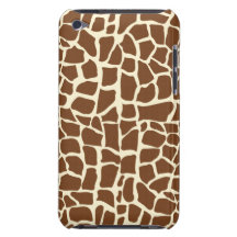 Giraffe pattern animal print iPod touch cases