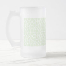 Giraffe Pattern. Mint Green. Mug