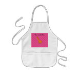 Giraffe pink butterflies apron
