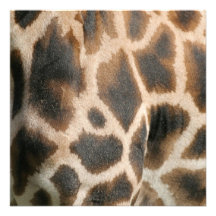 Giraffe Print Invitation