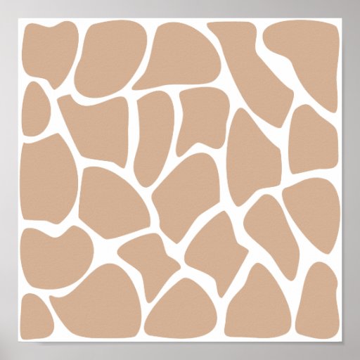 Giraffe Print Pattern in Beige.
