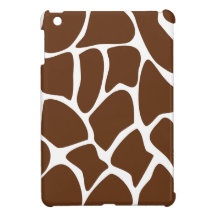 Giraffe Print Pattern in Dark Brown.