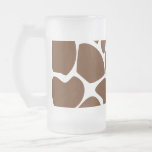 Giraffe Print Pattern in Dark Brown. Mugs