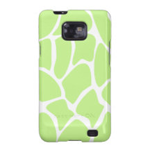 Giraffe Print Pattern in Light Lime Green. Galaxy S2 Cases