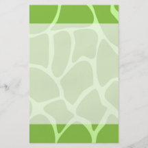 Giraffe Print Pattern. Safari Green. Flyers