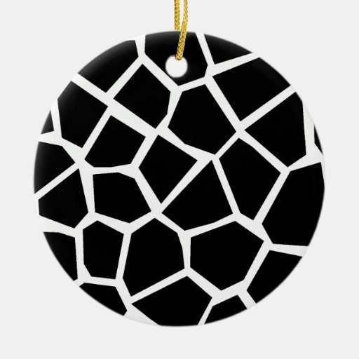 Giraffe Texture Christmas Ornament