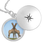 Giraffe Twins Locket