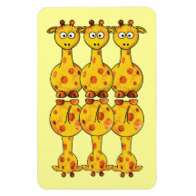 GIRAFFES IN OR OUT Magnet