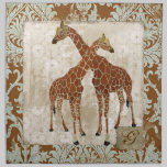 Giraffes Monogram Napkin napkins