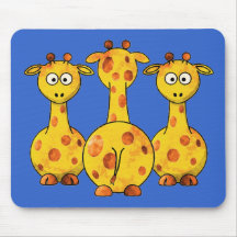 GIRAFFES MOUSE PAD