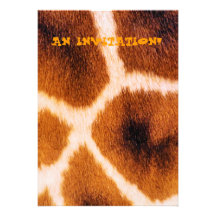 GIRAFFES PERSONALIZED INVITATIONS