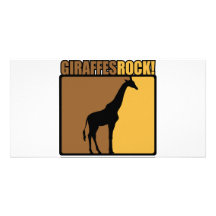 Giraffes Rock! Photo Card Template