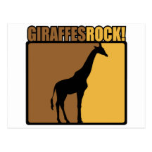 Giraffes Rock! Post Card